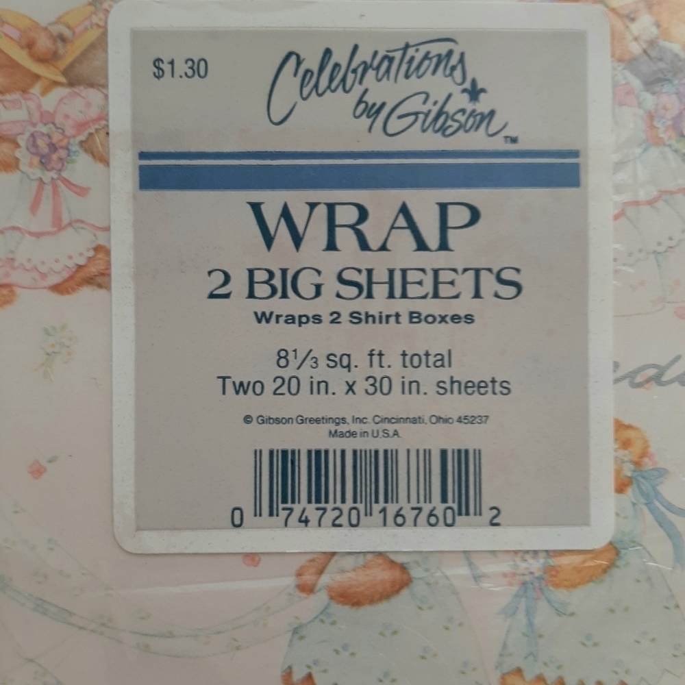 SET OF 7 NIP VTG GIFTWRAP - Picture 10 of 16